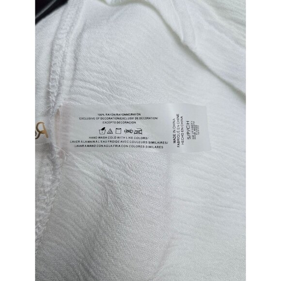 Raisins Juniors Belize Beach Shirtdress Swim Cover-up White Size S NWT - Picture 5 of 5